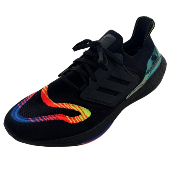 Adidas UltraBoost 22 Athletic Linear Energy Running Black Dopamine Mens Size 11 - Picture 3 of 14